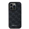 Karl Lagerfeld KLHMP15XPKHPORPK iPhone 15 Pro Max 6.7" hardcase czarny/black Leather Monogram Metal Logo MagSafe na NearMe.pl