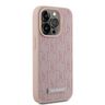 Karl Lagerfeld KLHMP15LPKHPORPP iPhone 15 Pro 6.1" hardcase różowy/pink Leather Monogram Metal Logo MagSafe na NearMe.pl
