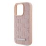 Karl Lagerfeld KLHMP15LPKHPORPP iPhone 15 Pro 6.1" hardcase różowy/pink Leather Monogram Metal Logo MagSafe na NearMe.pl
