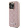Karl Lagerfeld KLHMP15XPKHPORPP iPhone 15 Pro Max 6.7" hardcase różowy/pink Leather Monogram Metal Logo MagSafe na NearMe.pl