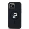 Karl Lagerfeld KLHMP13LSCMKCRHK iPhone 13 Pro / 13 6.1" czarny/black hardcase Silicone Karl & Choupette MagSafe na NearMe.pl