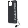 Karl Lagerfeld KLHCP15SPSAKDGCK iPhone 15 / 14 / 13 6.1" czarny/black hardcase Saffiano Rhinestones & Charm na NearMe.pl