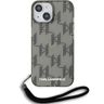 Karl Lagerfeld KLHCP15SHKDPNSK iPhone 15 / 14 / 13 6.1" czarny/black hardcase IML Mono KL Pattern & Cord na NearMe.pl