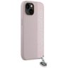 Karl Lagerfeld KLHCP15SPSAKDGCP iPhone 15 / 14 / 13 6.1" różowy/pink hardcase Saffiano Rhinestones & Charm na NearMe.pl