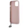 Karl Lagerfeld KLHCP15SPSAKDGCP iPhone 15 / 14 / 13 6.1" różowy/pink hardcase Saffiano Rhinestones & Charm na NearMe.pl