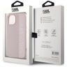 Karl Lagerfeld KLHCP15SPSAKDGCP iPhone 15 / 14 / 13 6.1" różowy/pink hardcase Saffiano Rhinestones & Charm na NearMe.pl