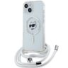 Karl Lagerfeld KLHMP13MHCCHNT iPhone 13 / 14 / 15 6.1" hardcase transparent IML Choupette Head & Cord Magsafe na NearMe.pl