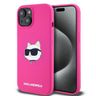 Karl Lagerfeld KLHMP15SSCHPPLF iPhone 15 / 14 / 13 6.1" różowy/fuschia hardcase Silicone Choupette Head MagSafe na NearMe.pl
