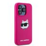 Karl Lagerfeld KLHMP15LSCHPPLF iPhone 15 Pro 6.1" różowy/fuschia hardcase Silicone Choupette Head MagSafe na NearMe.pl