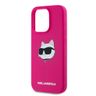 Karl Lagerfeld KLHMP15XSCHPPLF iPhone 15 Pro Max 6.7" różowy/fuschia hardcase Silicone Choupette Head MagSafe na NearMe.pl
