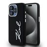 Karl Lagerfeld KLHCP15LSCMSMVK iPhone 15 Pro 6.1" czarny/black hardcase Silicone Metal Script Logo na NearMe.pl