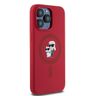 Karl Lagerfeld KLHMP15XSCMKCRHR iPhone 15 Pro Max 6.7" czerwony/red hardcase Silicone Karl & Choupette Ring MagSafe na NearMe.pl