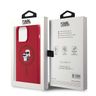 Karl Lagerfeld KLHMP15XSCMKCRHR iPhone 15 Pro Max 6.7" czerwony/red hardcase Silicone Karl & Choupette Ring MagSafe na NearMe.pl