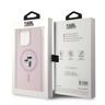 Karl Lagerfeld KLHMP15LSCMKCRHP iPhone 15 Pro 6.1" różowy/pink hardcase Silicone Karl & Choupette MagSafe na NearMe.pl