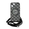 Karl Lagerfeld KLHMP15SHCKCKLCK iPhone 15 / 14 / 13 6.1" czarny/black hardcase IML Crossbody Monogram Karl & Choupette Head MagSafe na NearMe.pl