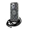 Karl Lagerfeld KLHMP15XHCKCKLCK iPhone 15 Pro Max 6.7" czarny/black hardcase IML Crossbody Monogram Karl & Choupette Head MagSafe na NearMe.pl