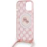 Karl Lagerfeld KLHMP15SHCKCKLCP iPhone 15 / 14 / 13  6.1" różowy/pink hardcase IML Crossbody Monogram Karl & Choupette Head MagSafe na NearMe.pl