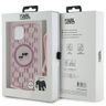 Karl Lagerfeld KLHMP15SHCKCKLCP iPhone 15 / 14 / 13  6.1" różowy/pink hardcase IML Crossbody Monogram Karl & Choupette Head MagSafe na NearMe.pl