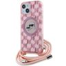 Karl Lagerfeld KLHMP15SHCKCKLCP iPhone 15 / 14 / 13  6.1" różowy/pink hardcase IML Crossbody Monogram Karl & Choupette Head MagSafe na NearMe.pl