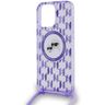 Karl Lagerfeld KLHMP15LHCKCKLCU iPhone 15 Pro 6.1" fioletowy/purple hardcase IML Crossbody Monogram Karl & Choupette Head MagSafe na NearMe.pl