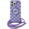 Karl Lagerfeld KLHMP15LHCKCKLCU iPhone 15 Pro 6.1" fioletowy/purple hardcase IML Crossbody Monogram Karl & Choupette Head MagSafe na NearMe.pl