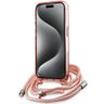 Karl Lagerfeld KLHMP15LHCKCKLCP iPhone 15 Pro 6.1" różowy/pink hardcase IML Crossbody Monogram Karl & Choupette Head MagSafe na NearMe.pl