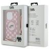 Karl Lagerfeld KLHMP15LHCKCKLCP iPhone 15 Pro 6.1" różowy/pink hardcase IML Crossbody Monogram Karl & Choupette Head MagSafe na NearMe.pl