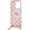 Karl Lagerfeld KLHMP15XHCKCKLCP iPhone 15 Pro Max 6.7" różowy/pink hardcase IML Crossbody Monogram Karl & Choupette Head MagSafe na NearMe.pl