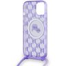 Karl Lagerfeld KLHMP15SHCKCKLCU iPhone 15 / 14 / 13 6.1" fioletowy/purple hardcase IML Crossbody Monogram Karl & Choupette Head MagSafe na NearMe.pl