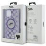 Karl Lagerfeld KLHMP15SHCKCKLCU iPhone 15 / 14 / 13 6.1" fioletowy/purple hardcase IML Crossbody Monogram Karl & Choupette Head MagSafe na NearMe.pl