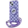 Karl Lagerfeld KLHMP15SHCKCKLCU iPhone 15 / 14 / 13 6.1" fioletowy/purple hardcase IML Crossbody Monogram Karl & Choupette Head MagSafe na NearMe.pl
