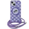 Karl Lagerfeld KLHMP15SHCKCKLCU iPhone 15 / 14 / 13 6.1" fioletowy/purple hardcase IML Crossbody Monogram Karl & Choupette Head MagSafe na NearMe.pl