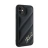 Karl Lagerfeld KLHCN61PQDSMGK iPhone 11 / Xr 6.1" czarny/black hardcase Diagonal Quilted Script na NearMe.pl