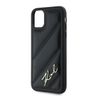 Karl Lagerfeld KLHCN61PQDSMGK iPhone 11 / Xr 6.1" czarny/black hardcase Diagonal Quilted Script na NearMe.pl