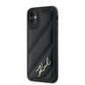 Karl Lagerfeld KLHCN61PQDSMGK iPhone 11 / Xr 6.1" czarny/black hardcase Diagonal Quilted Script na NearMe.pl