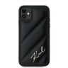 Karl Lagerfeld KLHCN61PQDSMGK iPhone 11 / Xr 6.1" czarny/black hardcase Diagonal Quilted Script na NearMe.pl