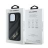 Karl Lagerfeld KLHCP13LPQDSMGK iPhone 13 Pro / 13 6.1" czarny/black hardcase Diagonal Quilted Script na NearMe.pl