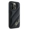 Karl Lagerfeld KLHCP14XPQDSMGK iPhone 14 Pro Max 6.7" czarny/black hardcase Diagonal Quilted Script na NearMe.pl