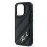 Karl Lagerfeld KLHCP14XPQDSMGK iPhone 14 Pro Max 6.7" czarny/black hardcase Diagonal Quilted Script na NearMe.pl