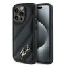Karl Lagerfeld KLHCP14XPQDSMGK iPhone 14 Pro Max 6.7" czarny/black hardcase Diagonal Quilted Script na NearMe.pl
