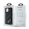 Karl Lagerfeld KLHCP15SPQDSMGK iPhone 15 / 14 / 13 6.1" czarny/black hardcase Diagonal Quilted Script na NearMe.pl