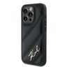 Karl Lagerfeld KLHCP15LPQDSMGK iPhone 15 Pro 6.1" czarny/black hardcase Diagonal Quilted Script na NearMe.pl