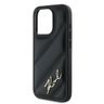 Karl Lagerfeld KLHCP15XPQDSMGK iPhone 15 Pro Max 6.7" czarny/black hardcase Diagonal Quilted Script na NearMe.pl