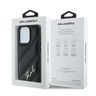 Karl Lagerfeld KLHCP15XPQDSMGK iPhone 15 Pro Max 6.7" czarny/black hardcase Diagonal Quilted Script na NearMe.pl