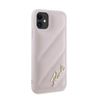 Karl Lagerfeld KLHCN61PQDSMGP iPhone 11 / Xr 6.1" różowy/pink hardcase Diagonal Quilted Script na NearMe.pl