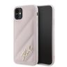 Karl Lagerfeld KLHCN61PQDSMGP iPhone 11 / Xr 6.1" różowy/pink hardcase Diagonal Quilted Script na NearMe.pl