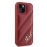 Karl Lagerfeld KLHCP15SPQDSMGR iPhone 15 / 14 / 13 6.1" czerwony/red hardcase Diagonal Quilted Script na NearMe.pl