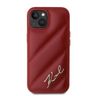Karl Lagerfeld KLHCP15SPQDSMGR iPhone 15 / 14 / 13 6.1" czerwony/red hardcase Diagonal Quilted Script na NearMe.pl