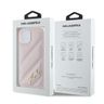 Karl Lagerfeld KLHCP15SPQDSMGP iPhone 15 / 14 / 13 6.1" różowy/pink hardcase Diagonal Quilted Script na NearMe.pl