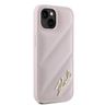 Karl Lagerfeld KLHCP14SPQDSMGP iPhone 14 / 15 / 13 6.1" różowy/pink hardcase Diagonal Quilted Script na NearMe.pl